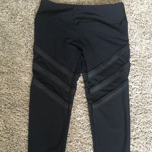 90 Degree Workout Pants, Mesh Inset
